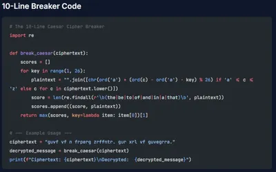 Breaking the Caesar Cipher with A Python Script